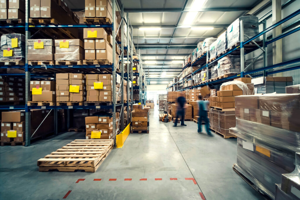 Illustrative warehouse interior