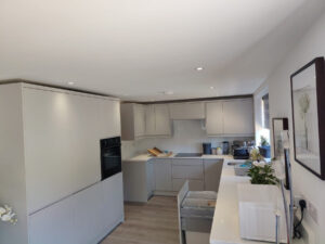 Kitchen lighting in the St Albans bungalow