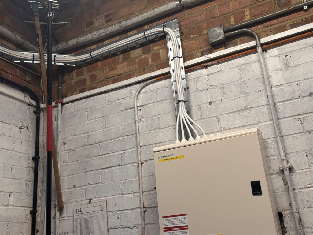Electrical distribution equipment at Firs Lower School