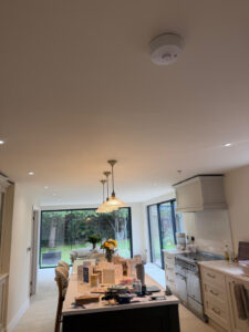 Kitchen and living space at the Gessings project