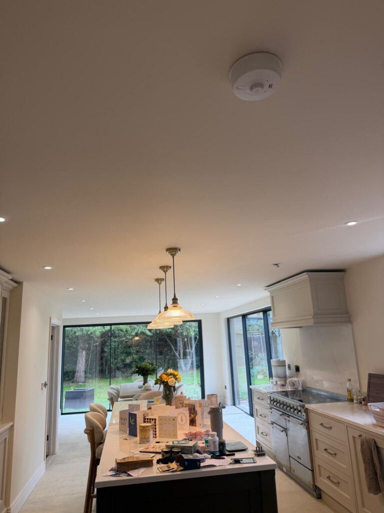 Kitchen and living space at the Gessings project