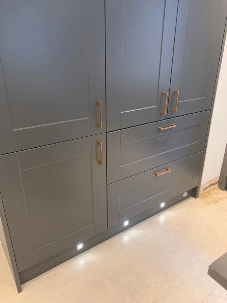 Lighting beneath kitchen units