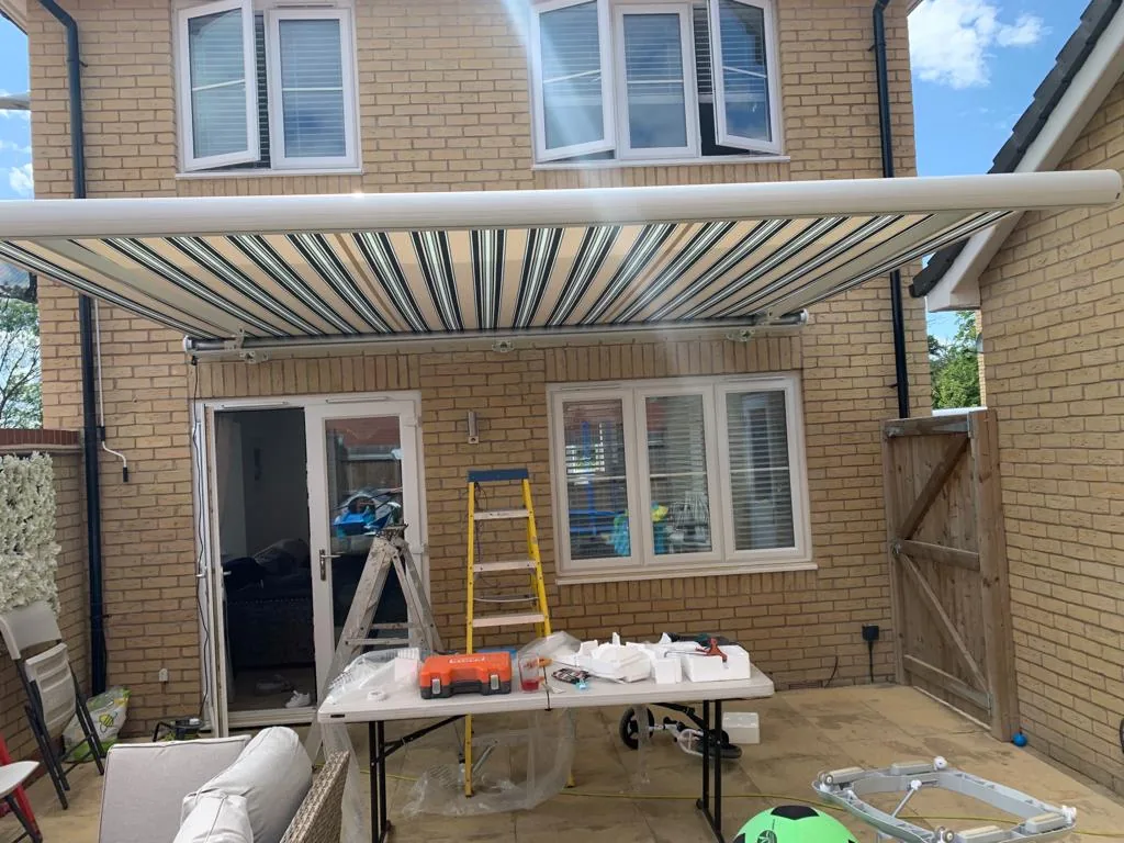 Residential extension during construction work